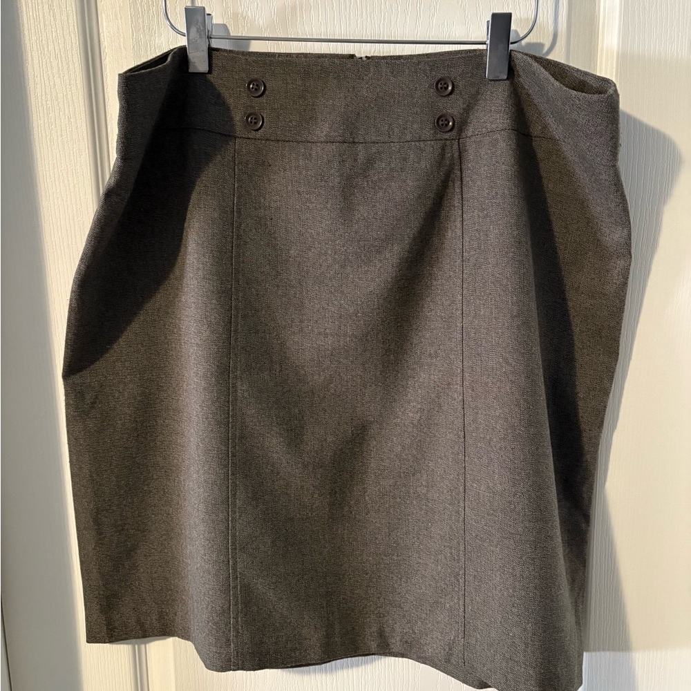 Reitmans Charcoal A-Line Skirt